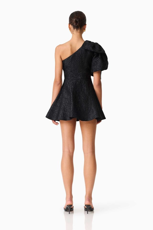 Elliatt Saffron Asym Mini Dress - Black