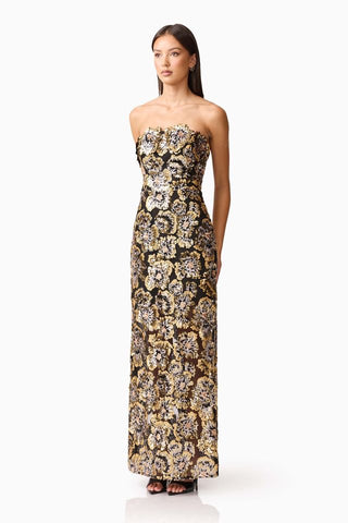 Elliatt Celeste Gown - Black Gold