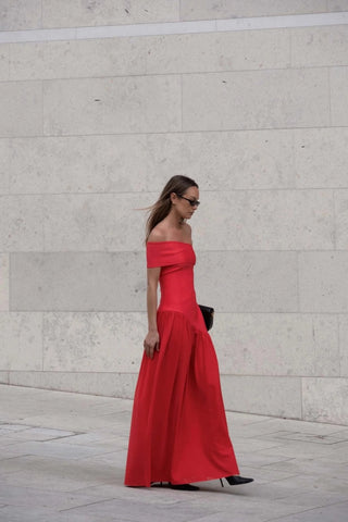 Elliatt Asymmetrical Gown - Coral