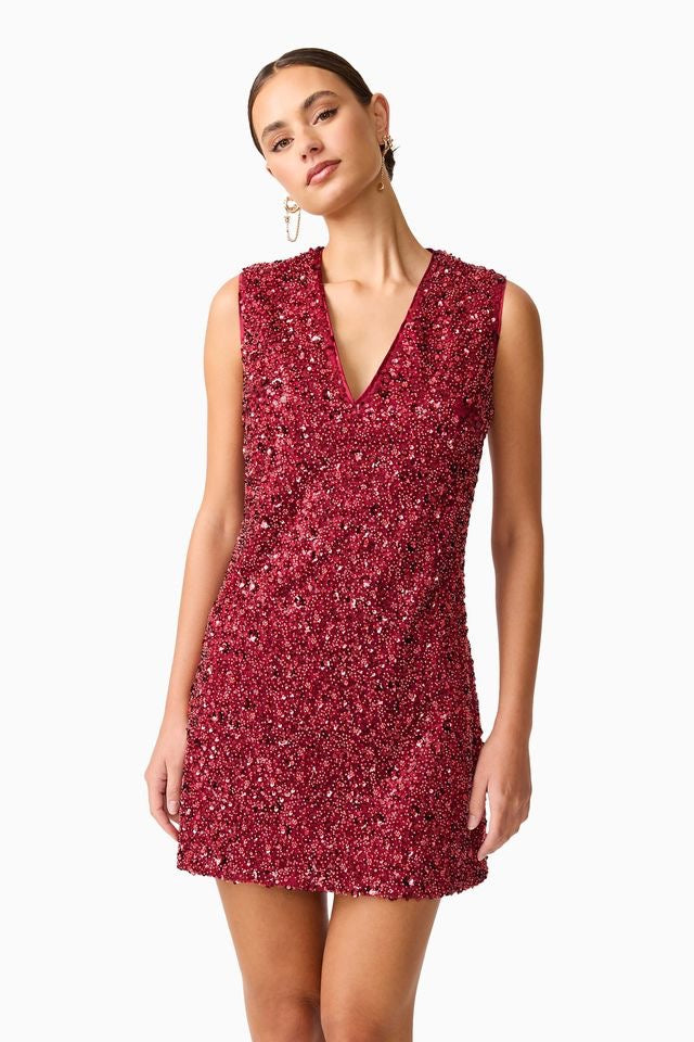 Elliatt Carmen Mini Dress - Berry