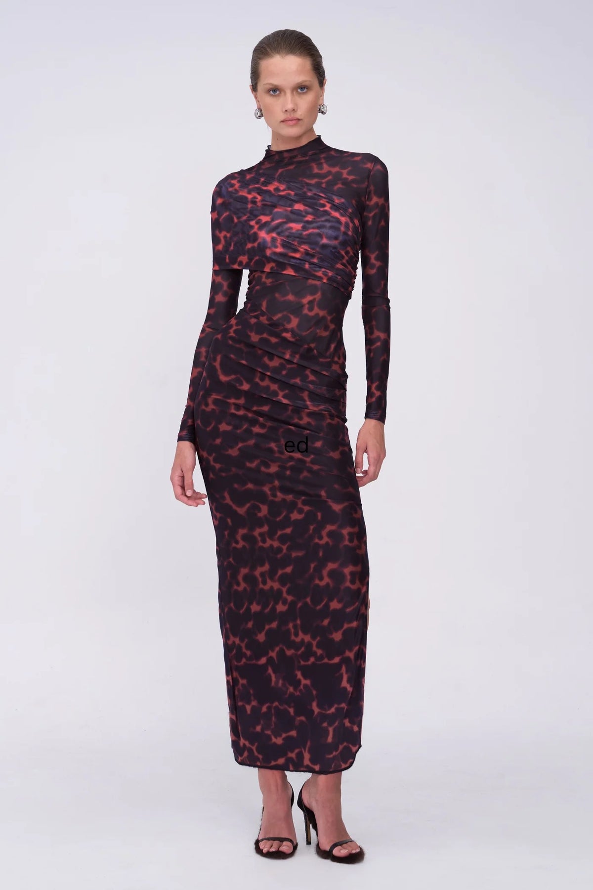 Suboo Remi Tortoiseshell Maxi Dress - Chocolate
