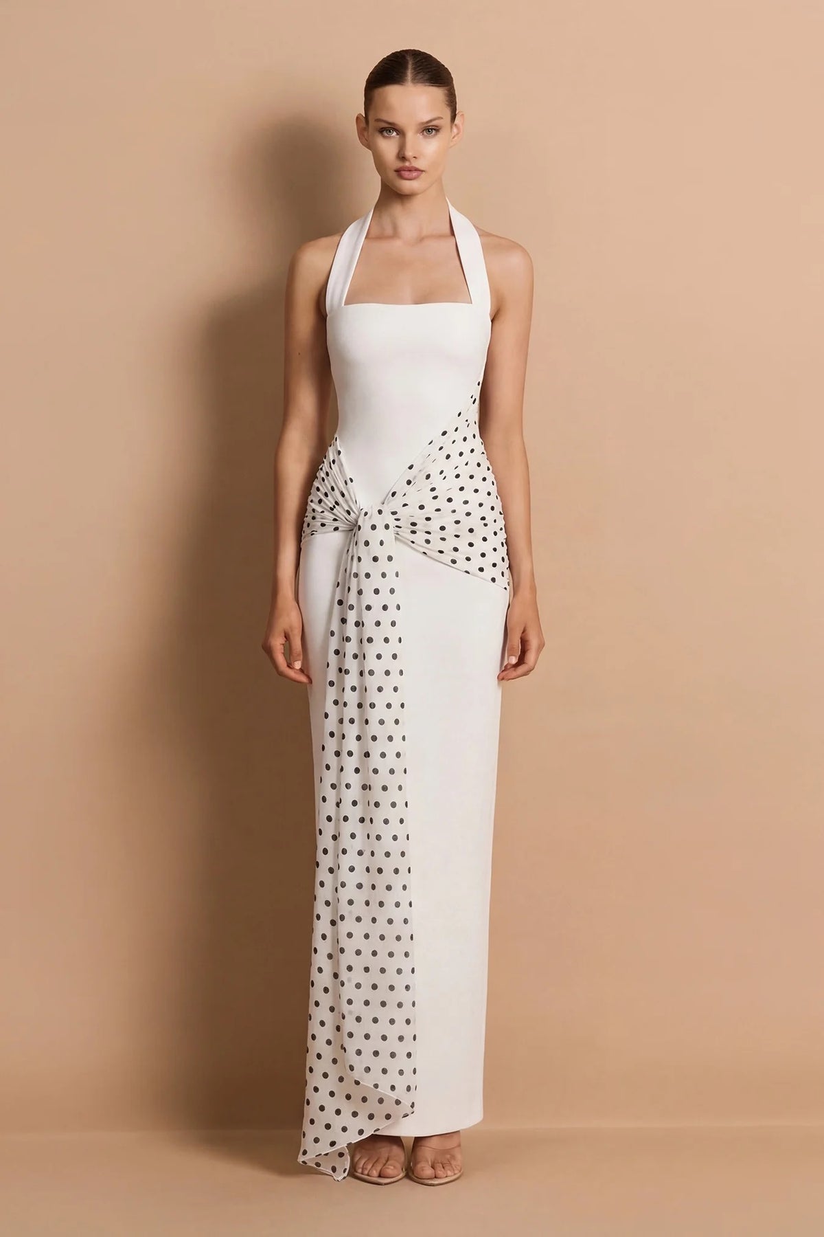 Nookie Paloma Halter Maxi Dress - Ivory