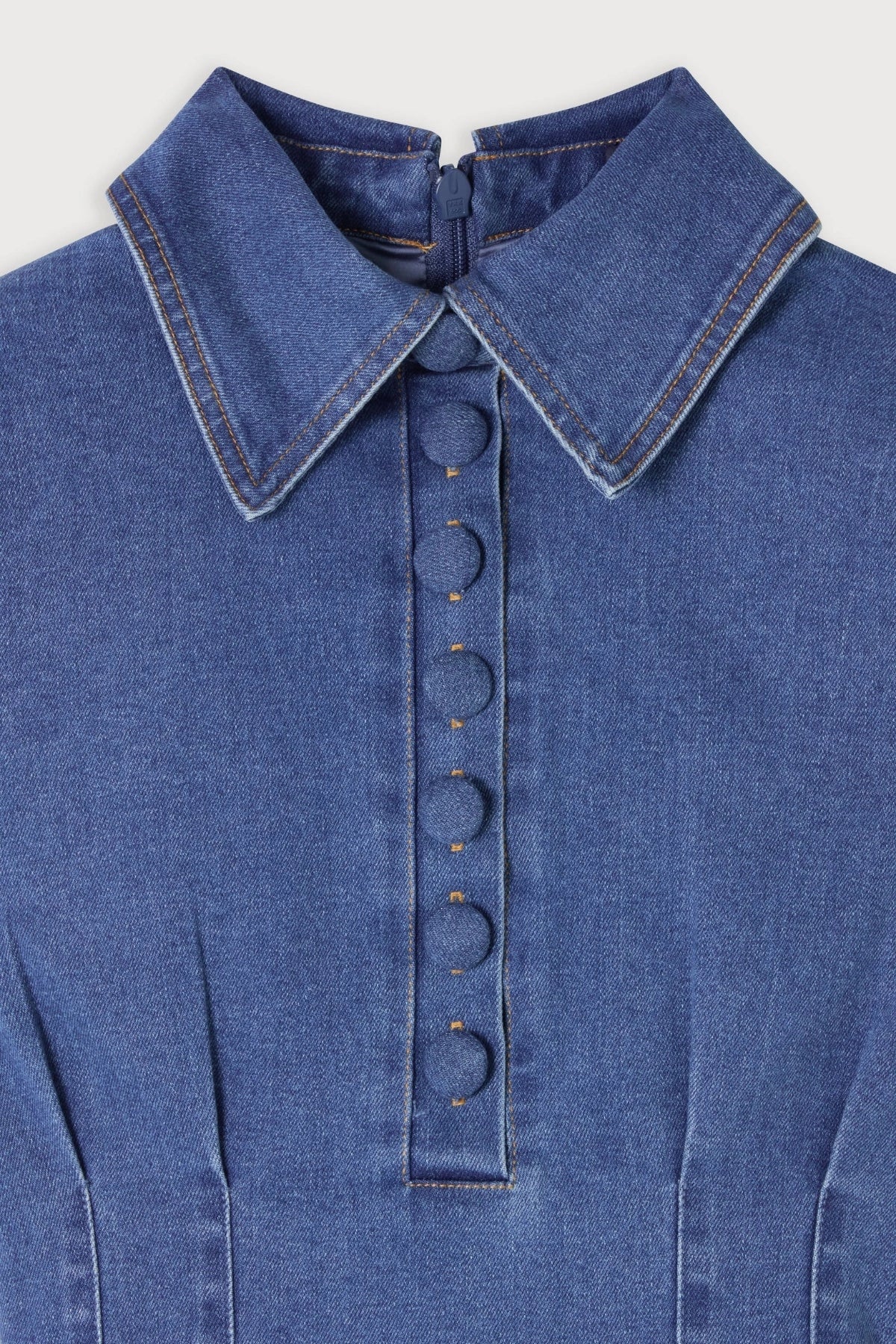 Odd Muse The Ultimate Muse Denim Collared Mini Dress - Light Blue