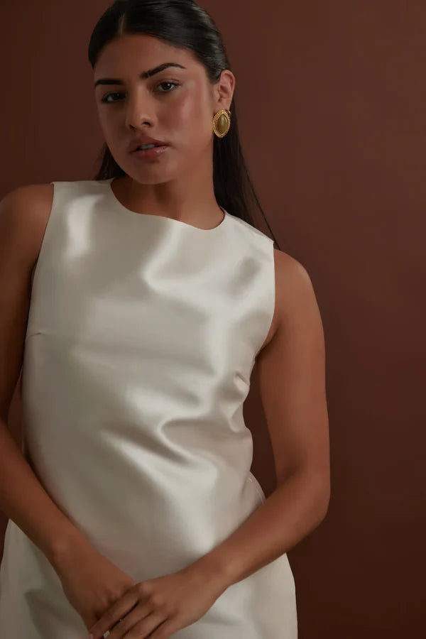 odd muse white satin dress Odd Muse Satin Shift Blush Mini Dress