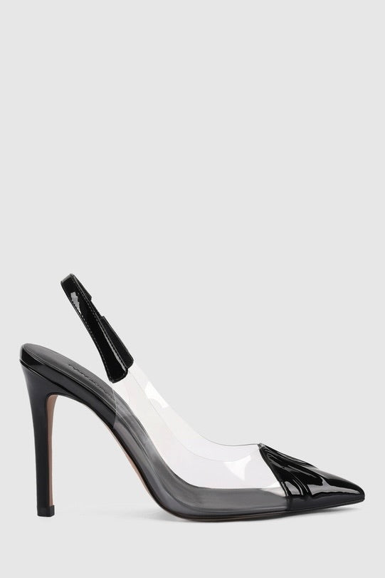 Lana Wilkinson Remi Pump Heels - Black Patent Leather