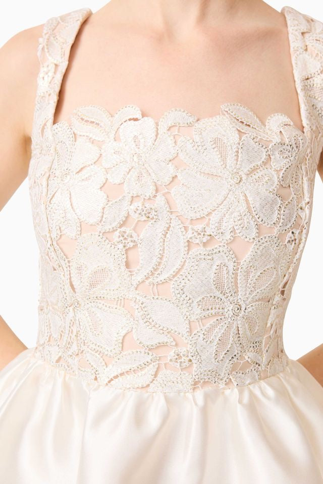 Elliatt Nicoletta Aline Mini Dress - White Gold