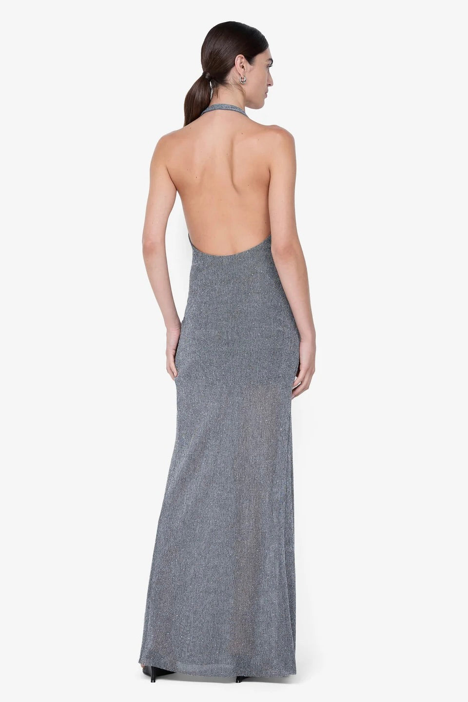 Bec & Bridge Astra Drape Maxi Dress - Chrome