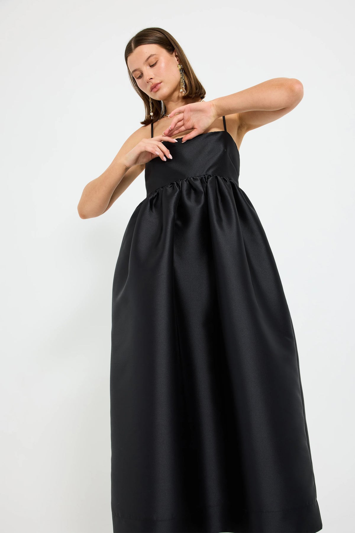 Pasduchas Pippa Flared Midi Dress - Black