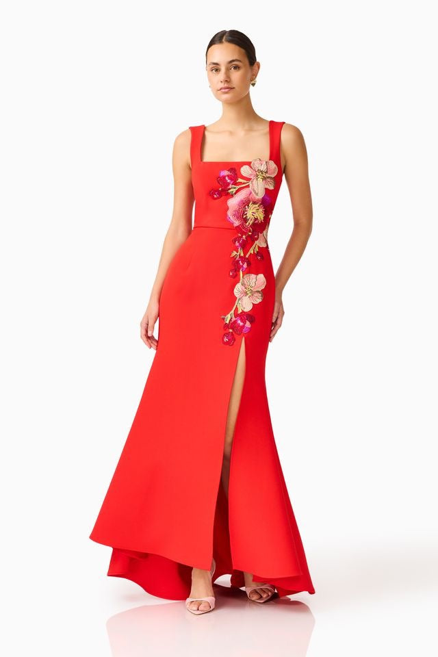 Elliatt Fleurisca Gown - Scarlet Red