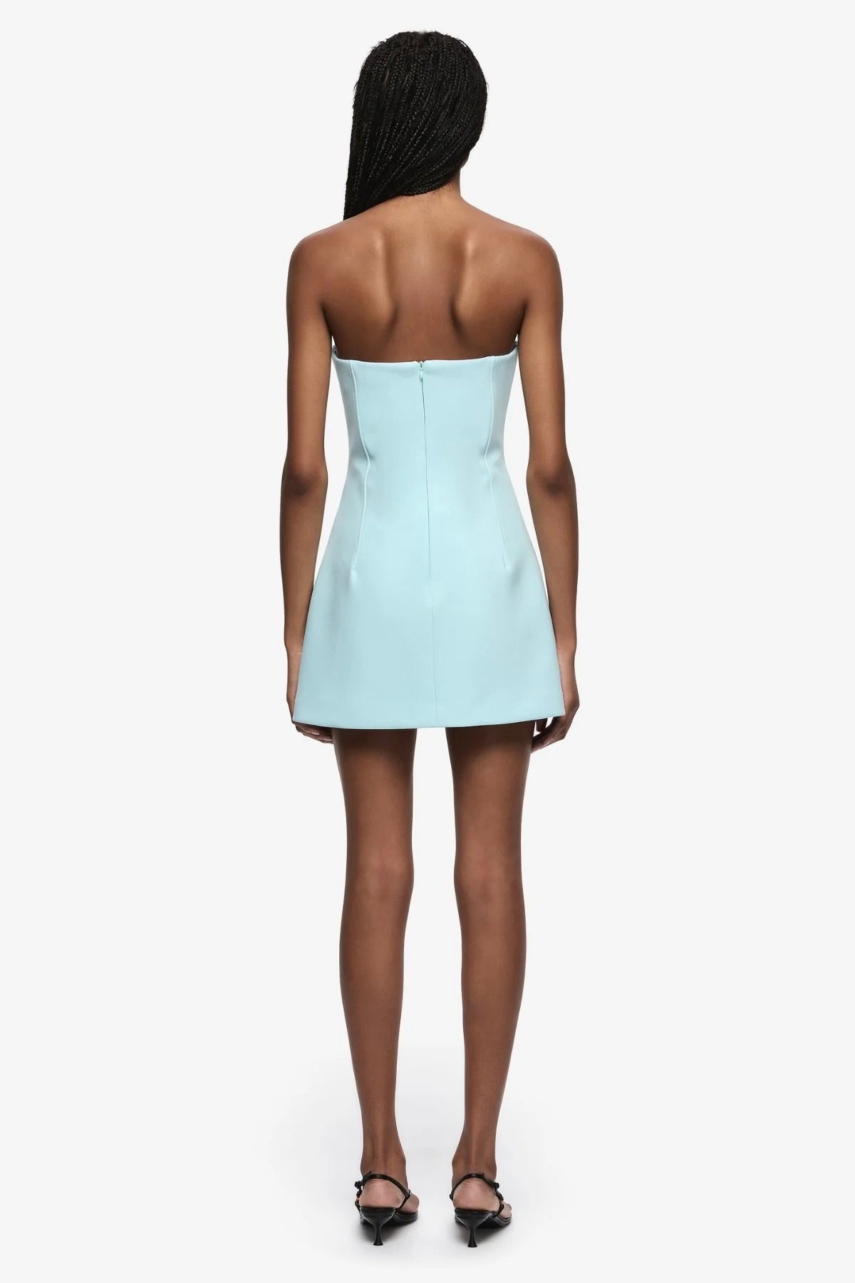 Bec & Bridge Romee Strapless Mini Dress - Glacier Blue