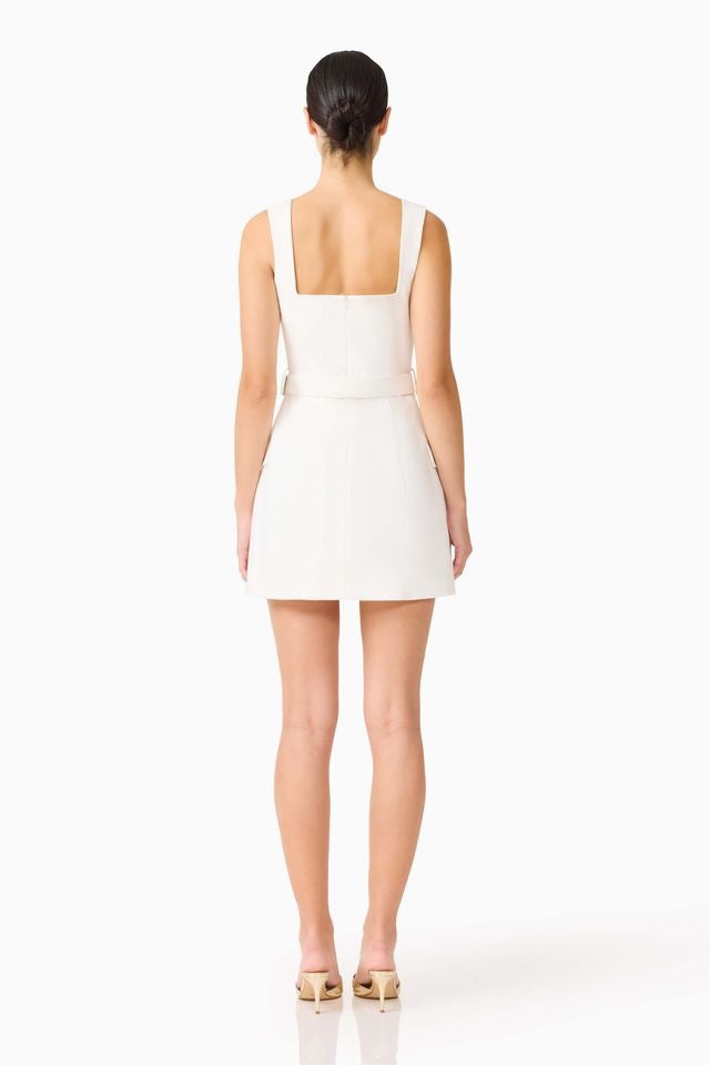 Elliatt Nydia Square Neck Mini Dress - White