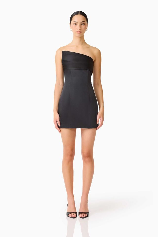 Elliatt Sydney Assymetrical Mini Dress - Black