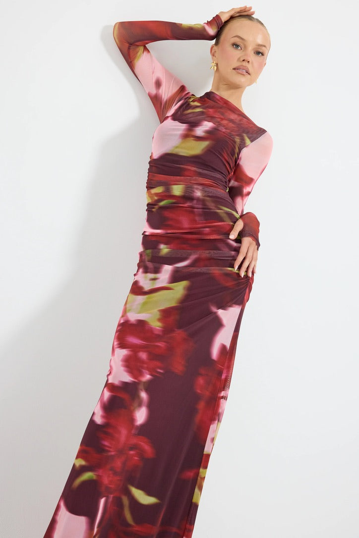 Pasduchas Zenith Maxi Dress - Blur Floral