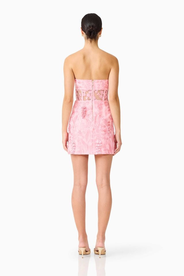 Elliatt Monique Strapless Mini Dress - Pink
