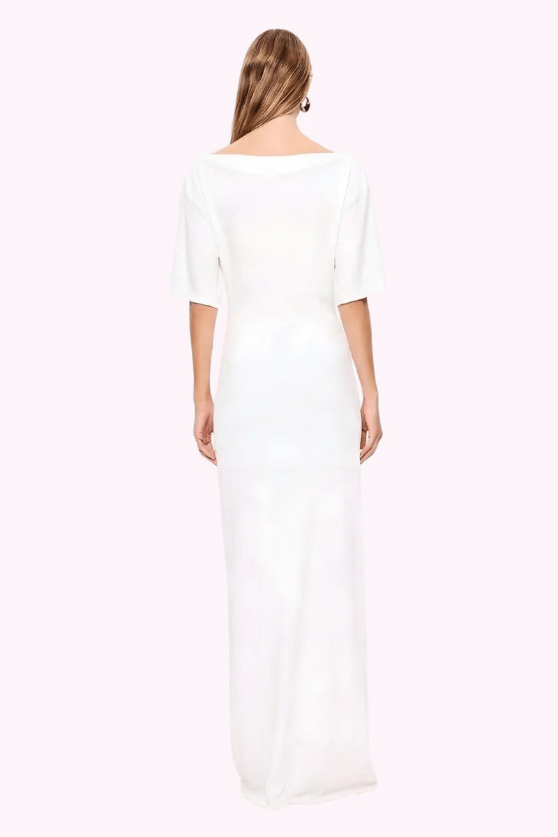 Suboo Kristen Ruched Maxi Dress - White