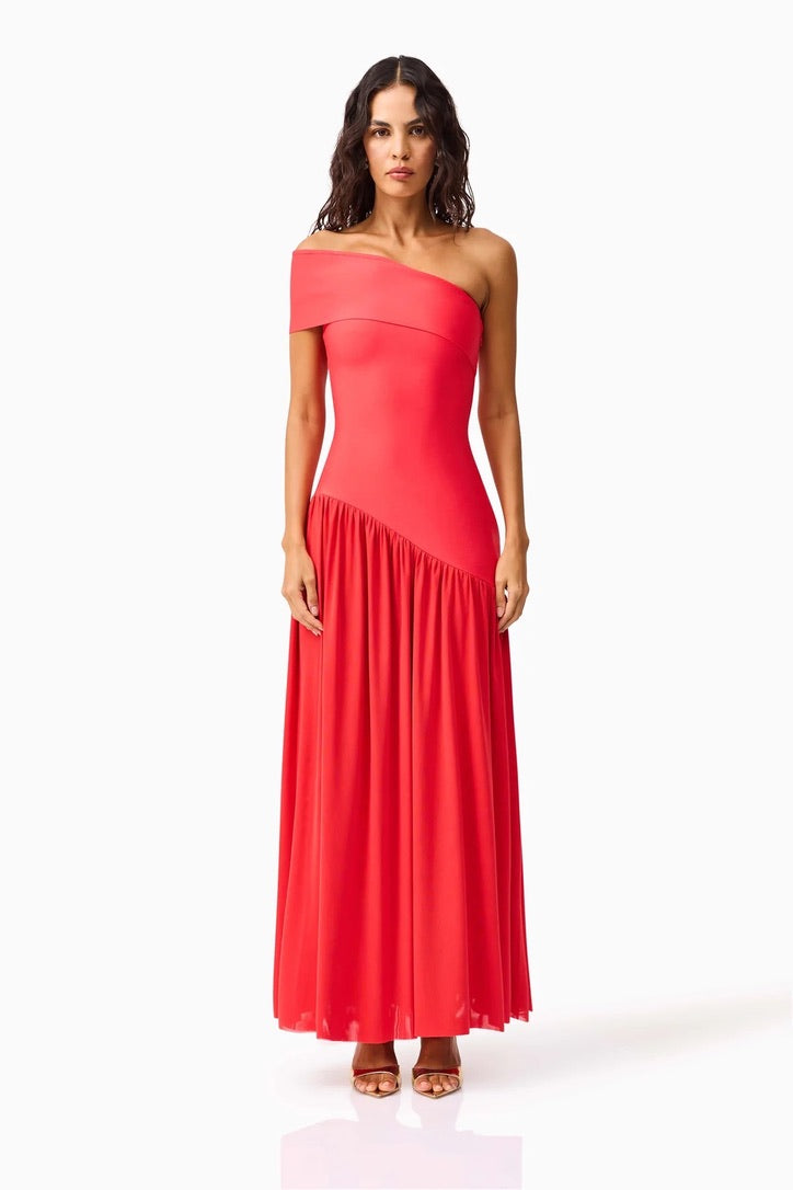 Elliatt Jesselle Asymmetrical Gown - Coral