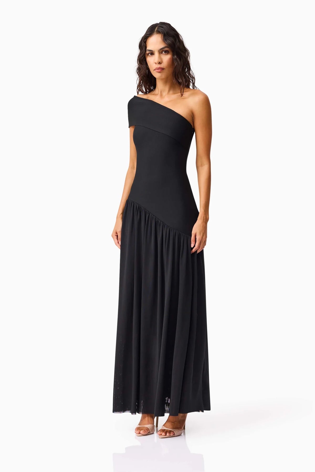 Elliatt Jesselle Asymmetrical Gown - Black