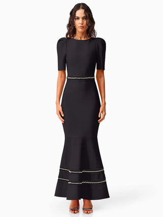 Elliatt Jesselle Short Sleeve Gown - Black