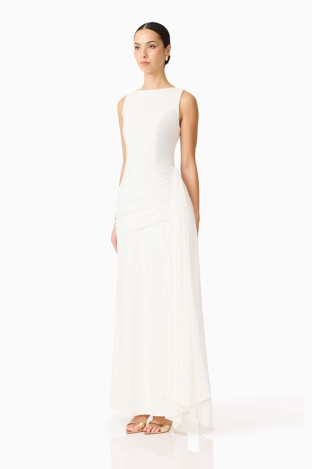 Elliatt Amelina Sash Gown - White