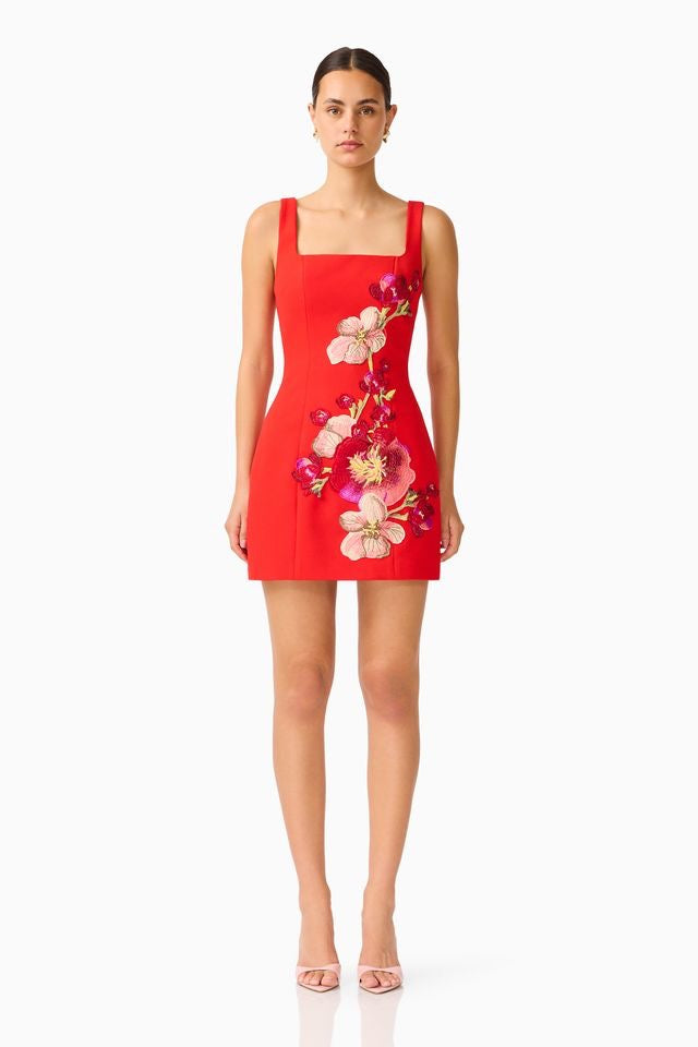 Elliatt Fleurisca Mini Dress - Scarlet Red