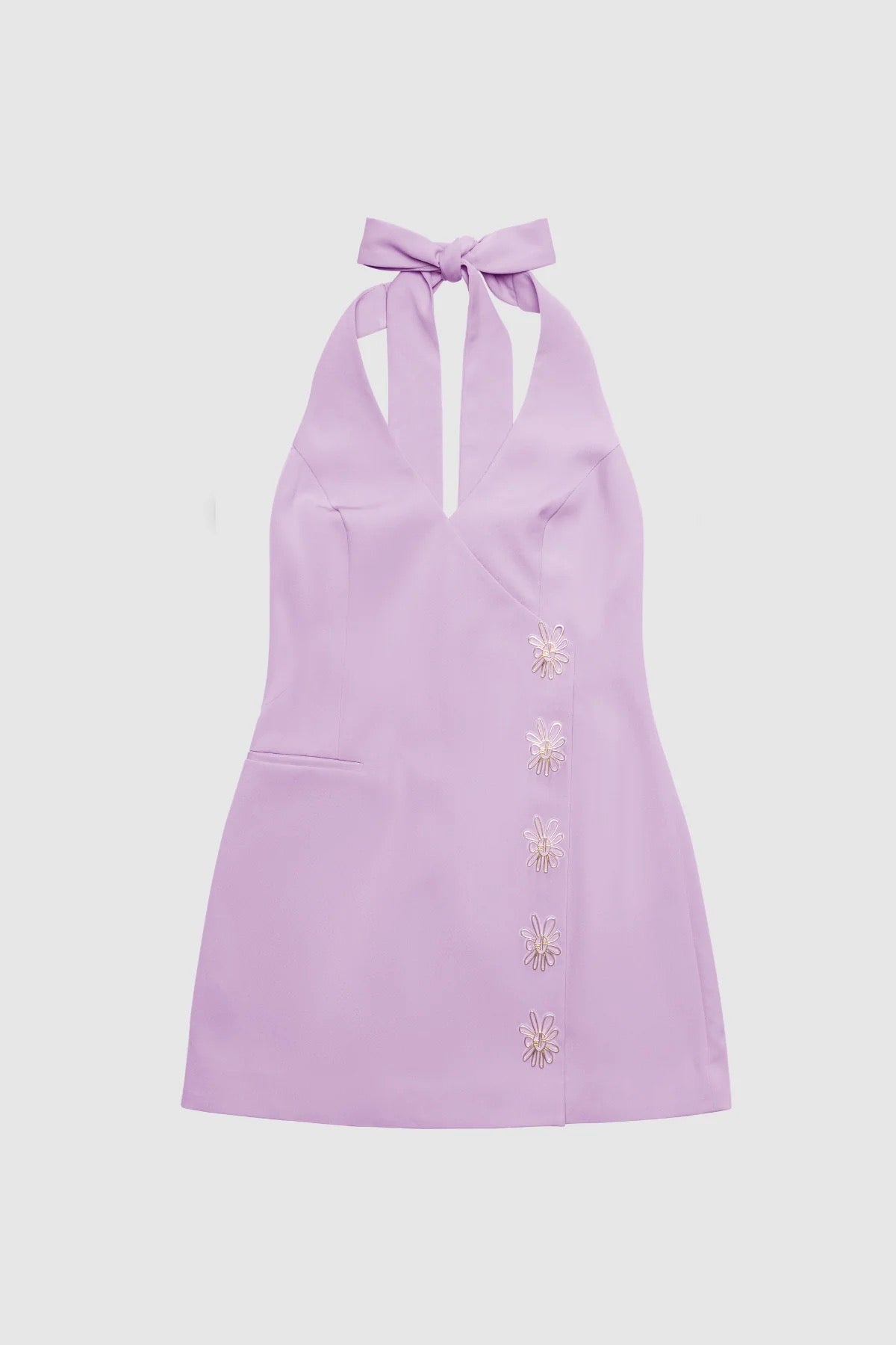 The Wolf Gang Inka Mini Vest Dress - Lavender