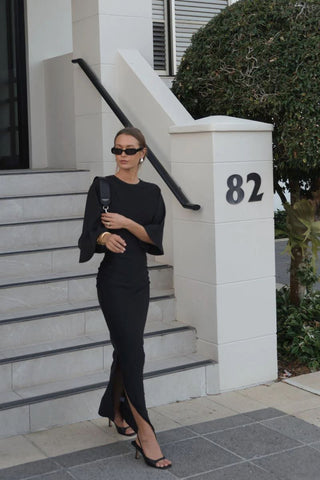 Suboo Ivy Cap Sleeve Maxi - Black
