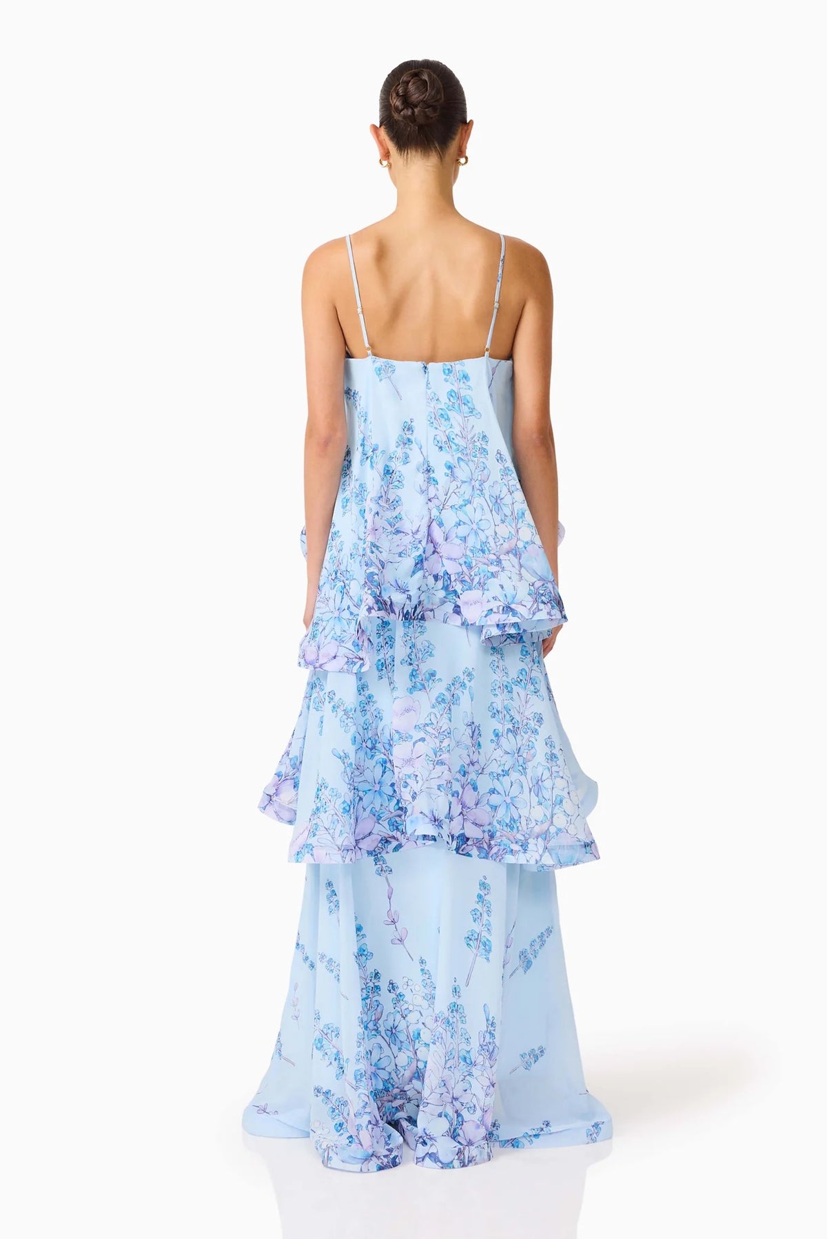 Elliatt Tilly Maxi Dress - Baby Blue Floral