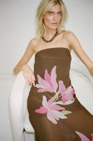 The Wolf Gang Lupa Strapless Maxi Dress - Waterlily