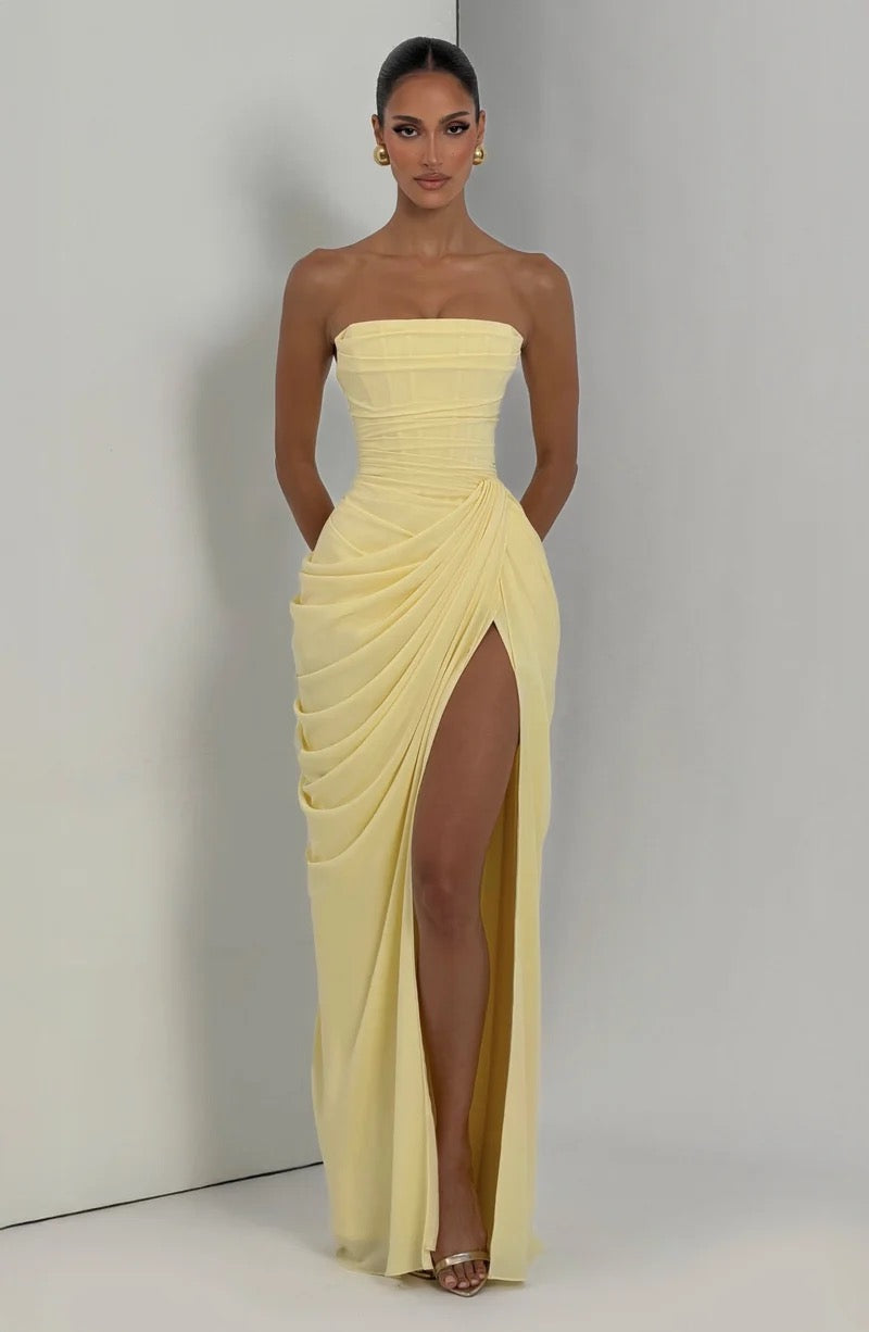 Babyboo Cyra Maxi Dress - Lemon
