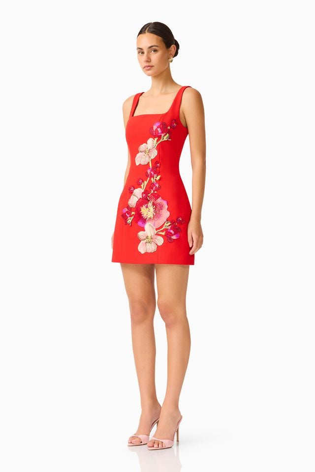 Elliatt Fleurisca Mini Dress - Scarlet Red