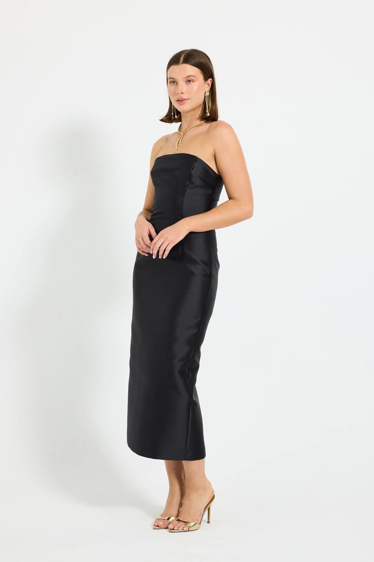 Pasduchas Pippa Fitted Midi Dress - Black