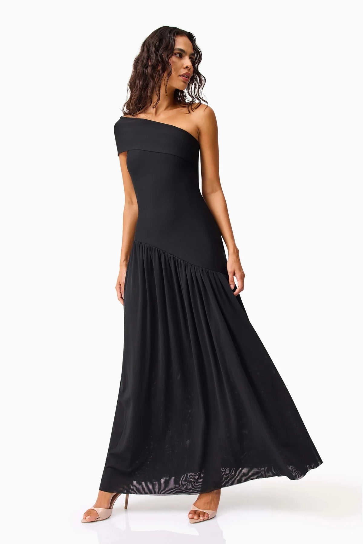 Elliatt Jesselle Asymmetrical Gown - Black