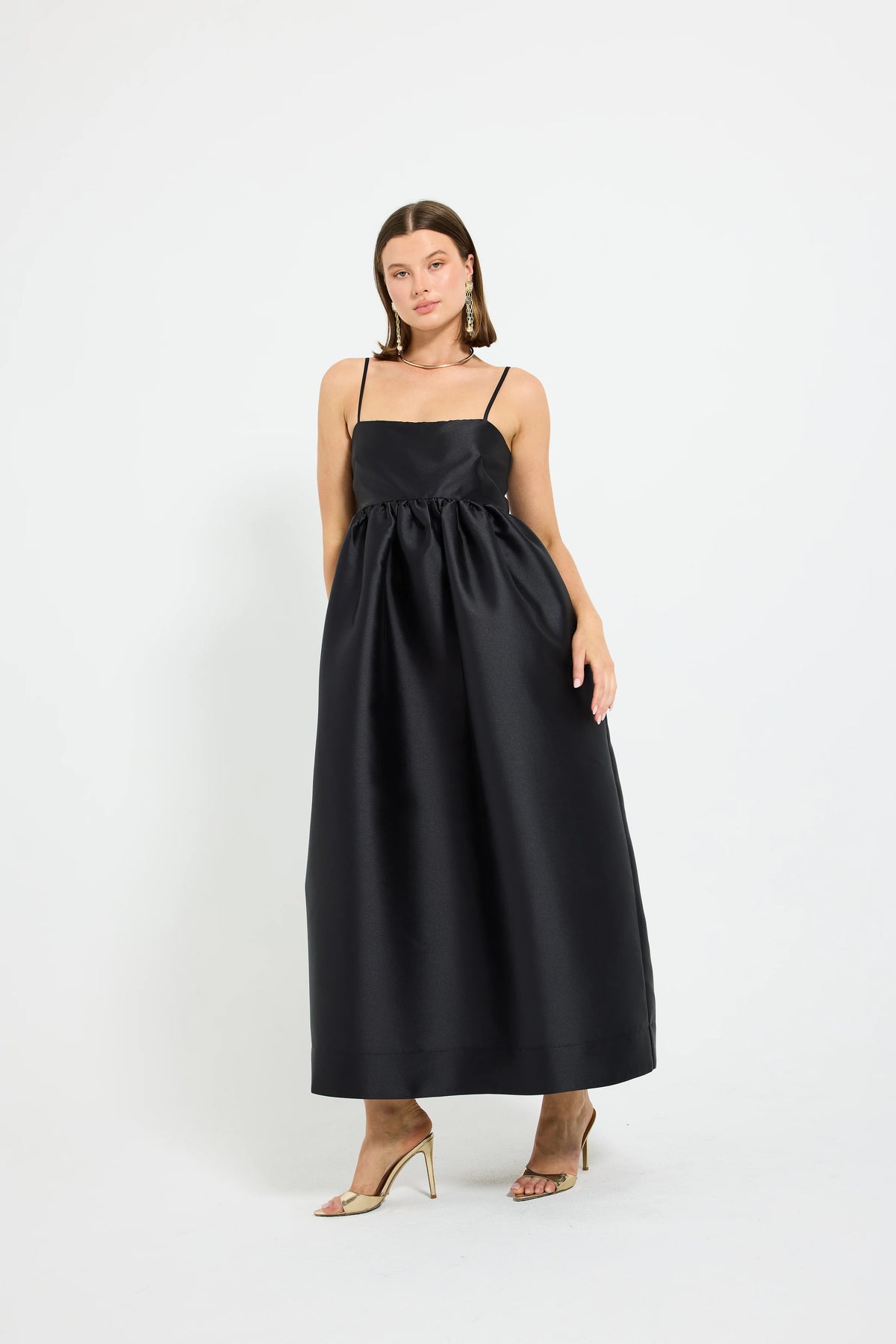 Pasduchas Pippa Flared Midi Dress - Black