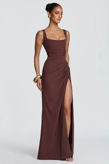 Babyboo Laleh Maxi Dress - Plum Brown