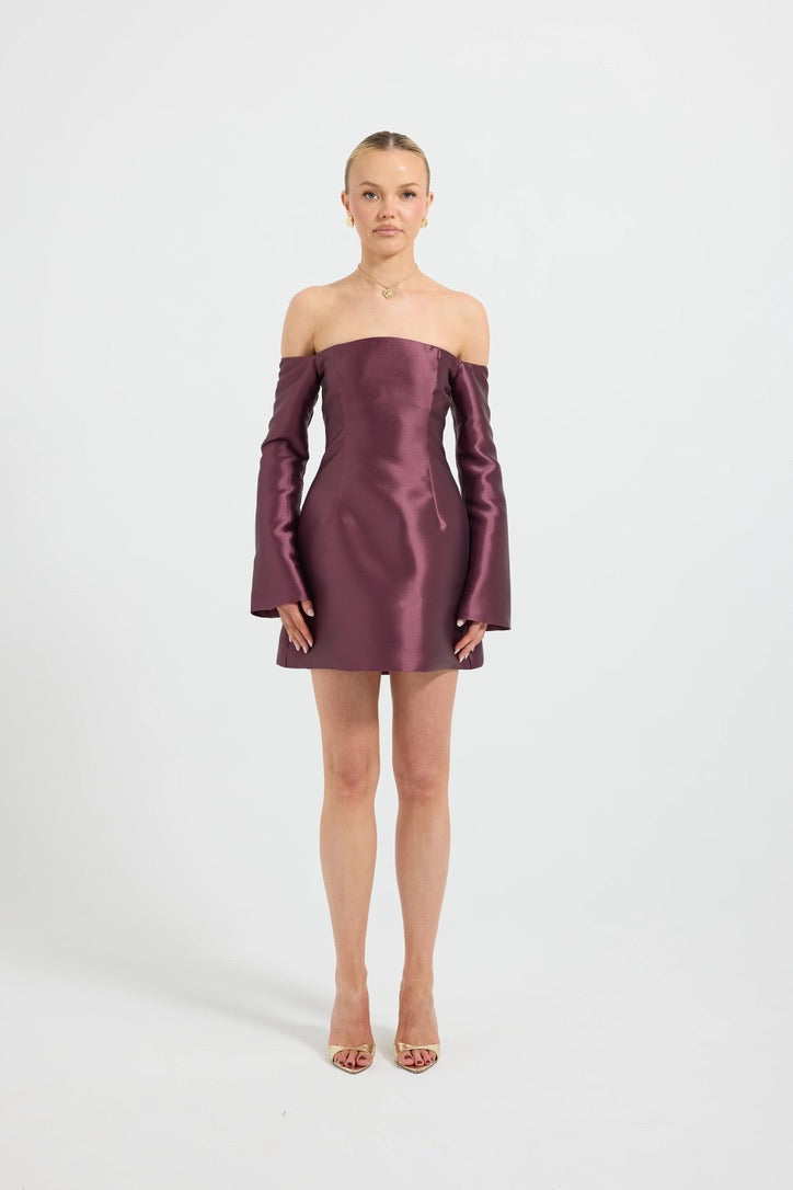 Pasduchas Pippa Long Sleeve Mini Dress - Cherries Jubilee