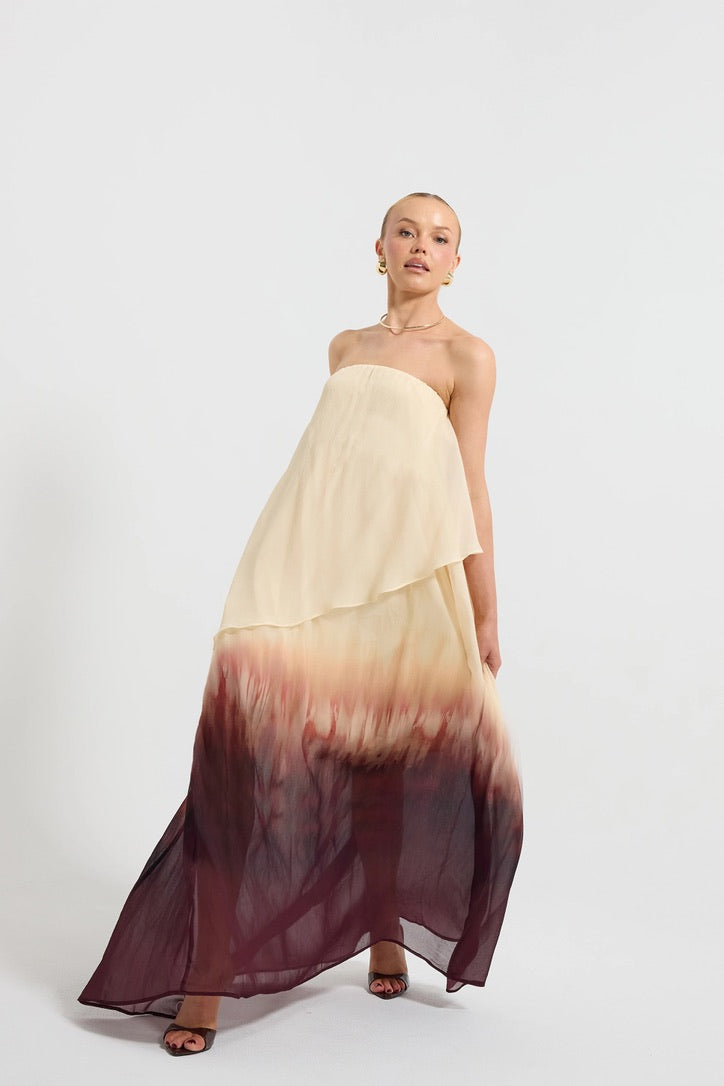 Pasduchas Sterling Tiered Maxi Dress - Ombre