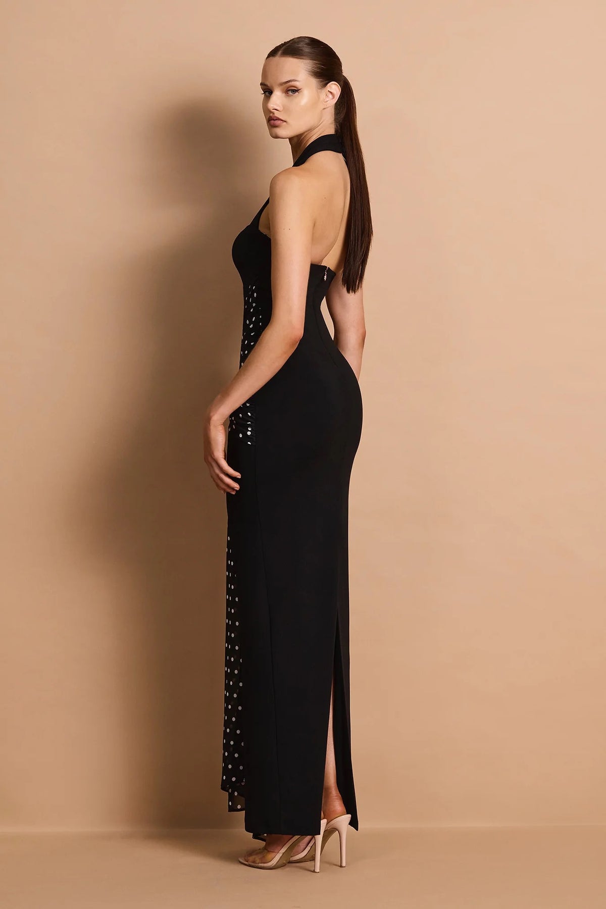 Nookie Paloma Halter Maxi Dress - Black
