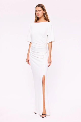 Suboo Kristen Ruched Maxi Dress - White