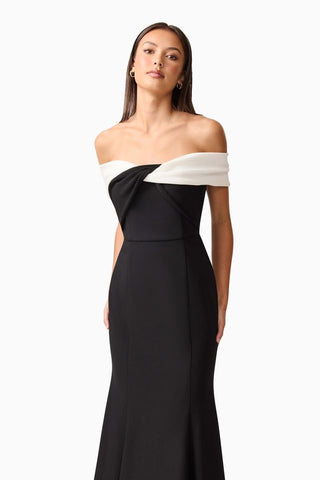 Elliatt Ruby Gown - Black White