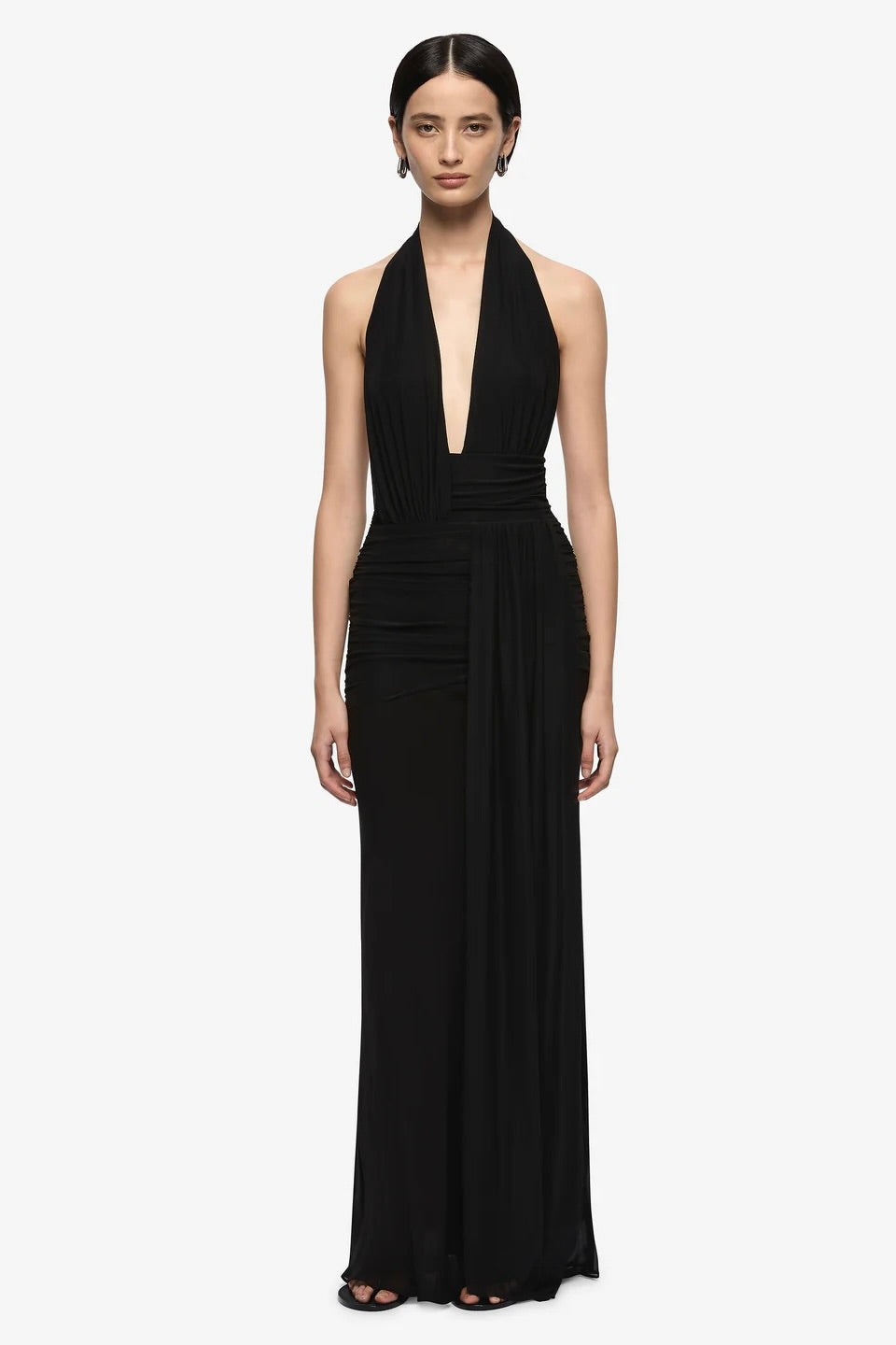 Bec & Bridge Cassis Drape Maxi Dress - Black