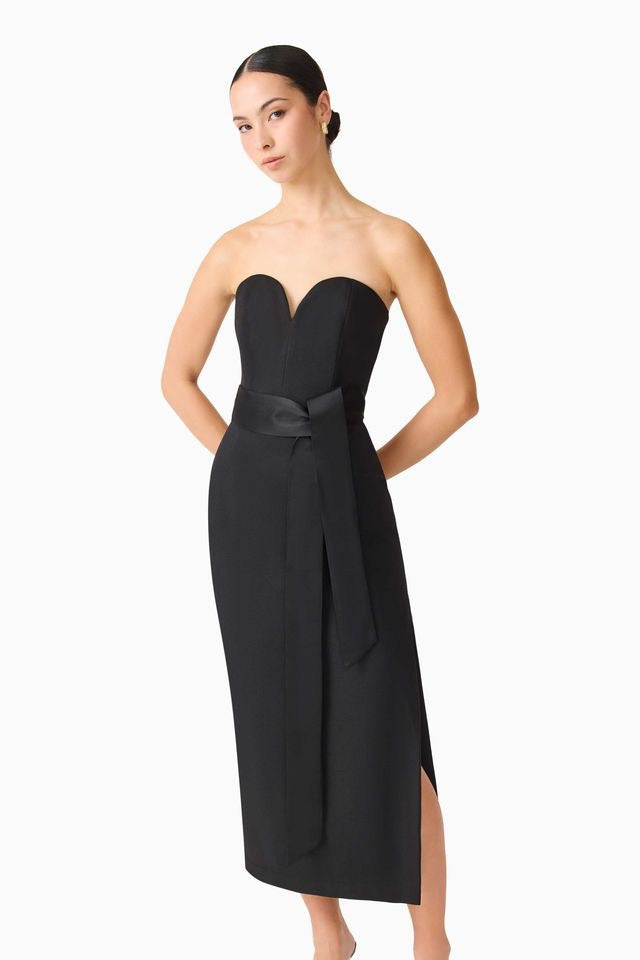 Elliatt Cara Sweatheart Strapless Gown - Black