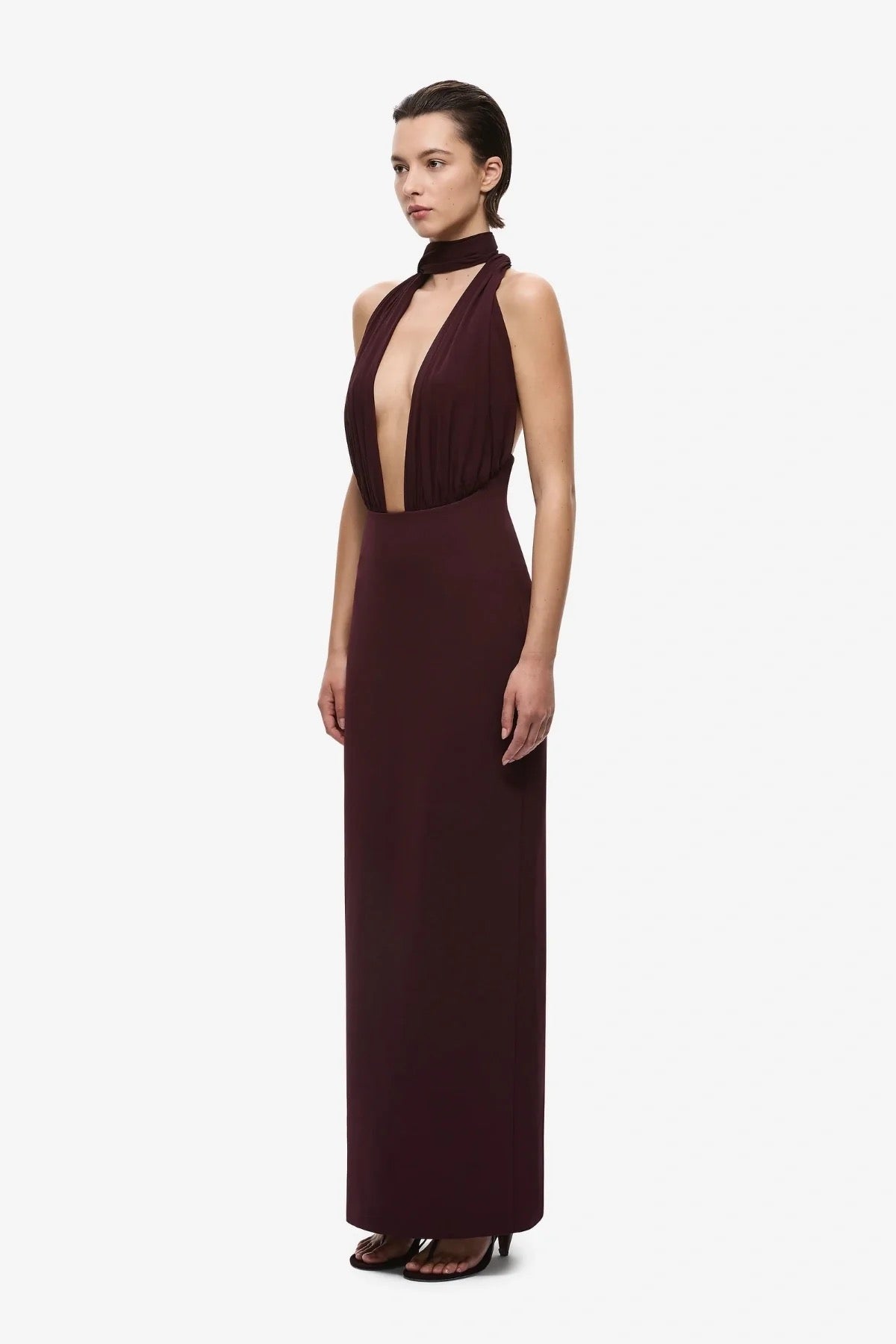 Misha Capezza Silk Dress - Currant