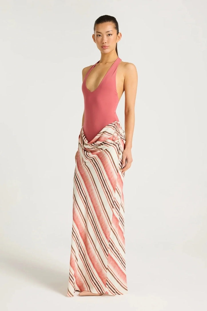 Benni Archie Maxi Dress - Melon Stripe