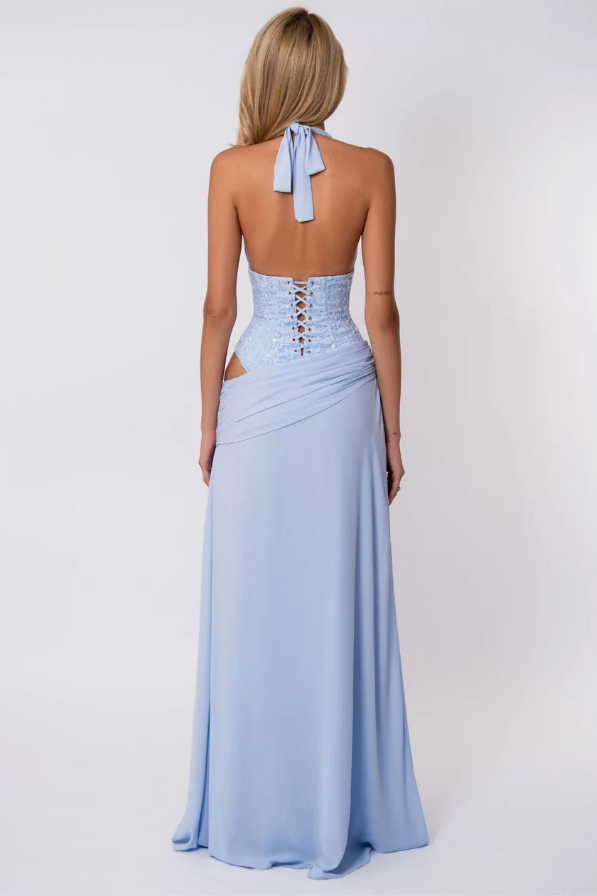 Fenity Crystal Dress - Blue