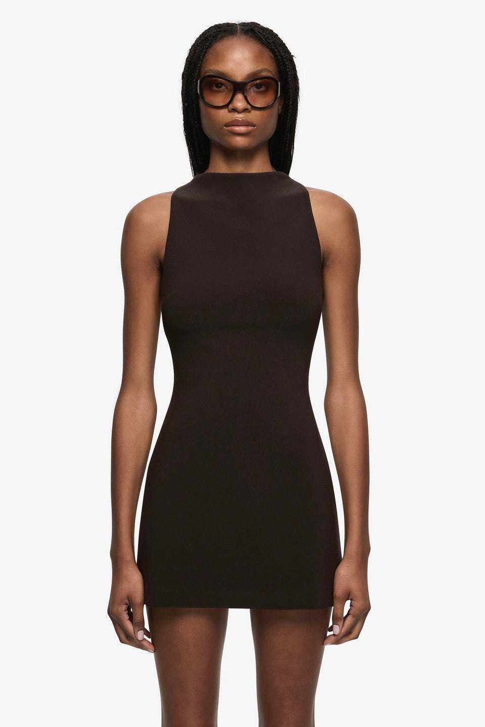 Bec & Bridge Gemma Racer Mini Dress - Espresso