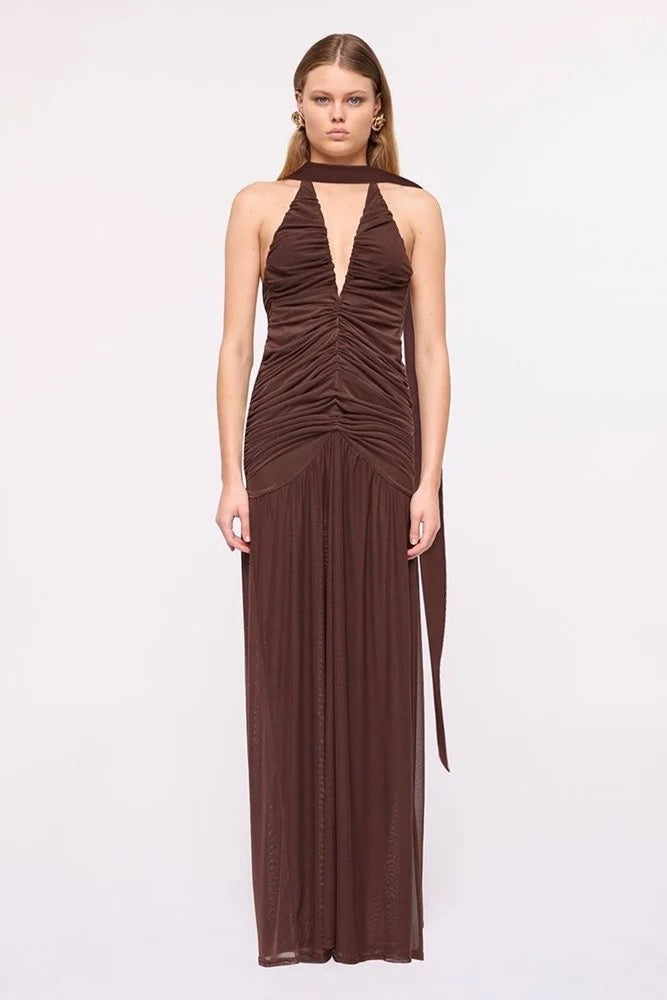 chloe chain halter maxi dress Forever New Chloe chain halter maxi dress, Brand New