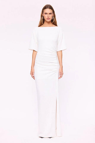 Suboo Kristen Ruched Maxi Dress - White