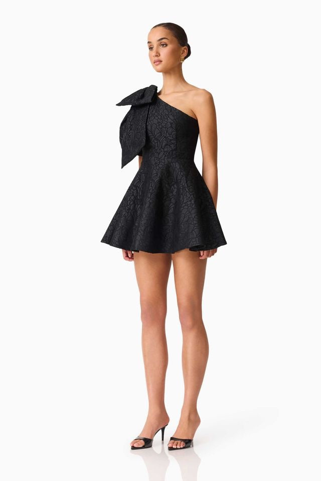 Elliatt Saffron Asym Mini Dress - Black