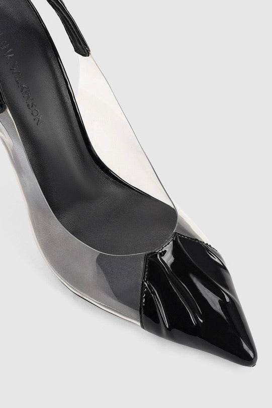 Lana Wilkinson Remi Pump Heels - Black Patent Leather