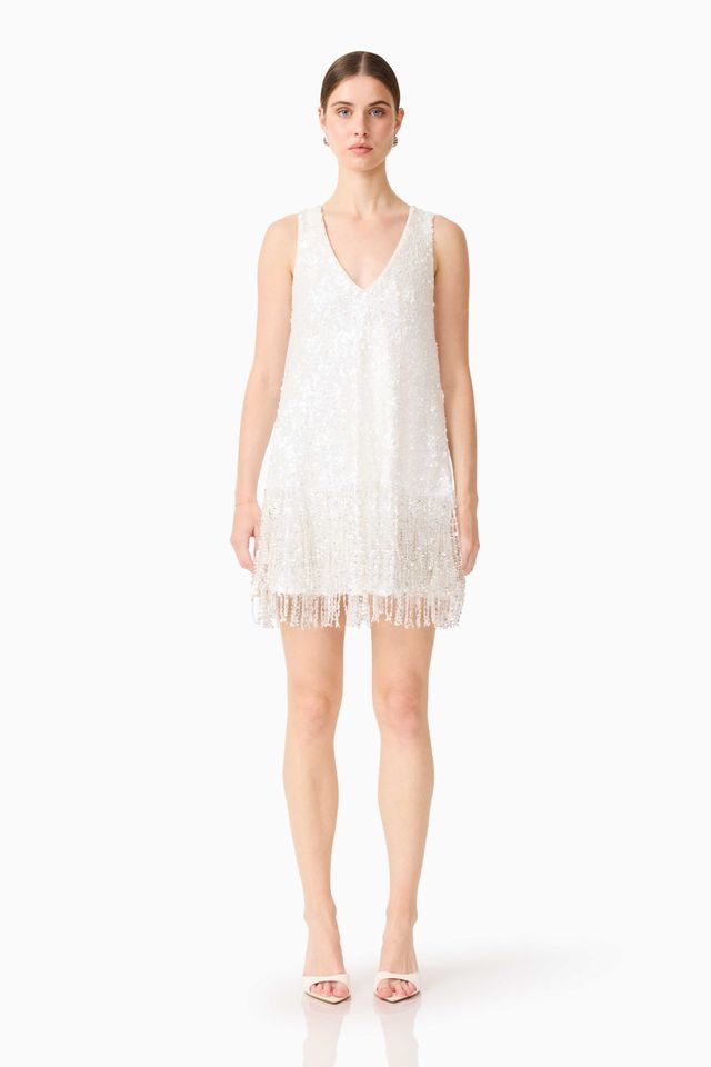 Elliatt Alessia Shift Mini Dress - White